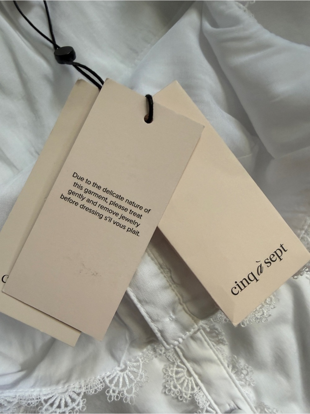 NWT Cinq à Sept Aziza White Mini Dress - Size 8 - Picture 12 of 15
